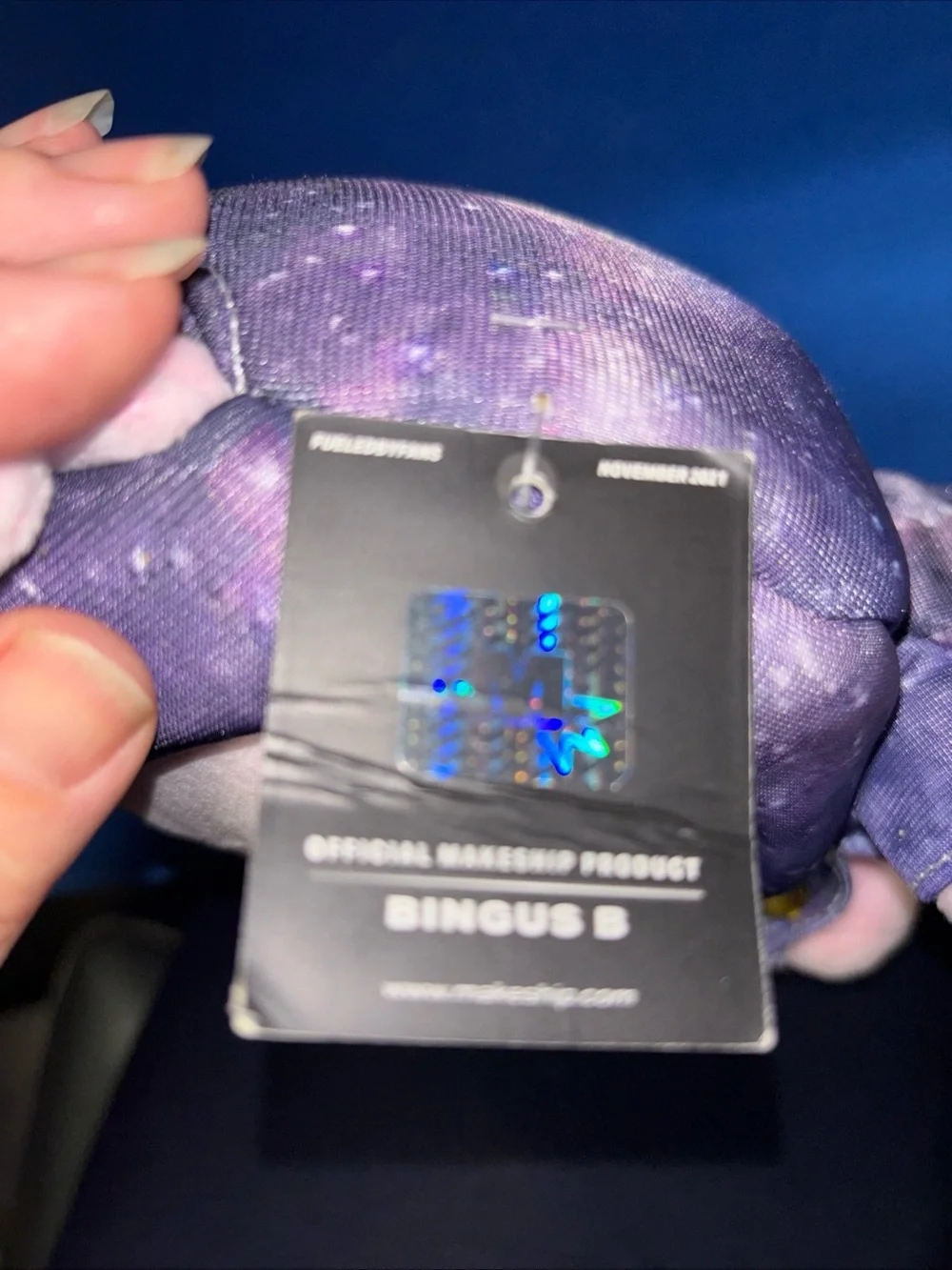 Galactic Emperor Bingus GITD Plush MAKESHIP STUFFED ANIMAL cat Rare Only 527 NWT